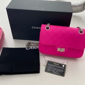 Chanel pink handbag